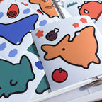 Giant Dino Friends Sticker Pack (Removable, 5 stickers)