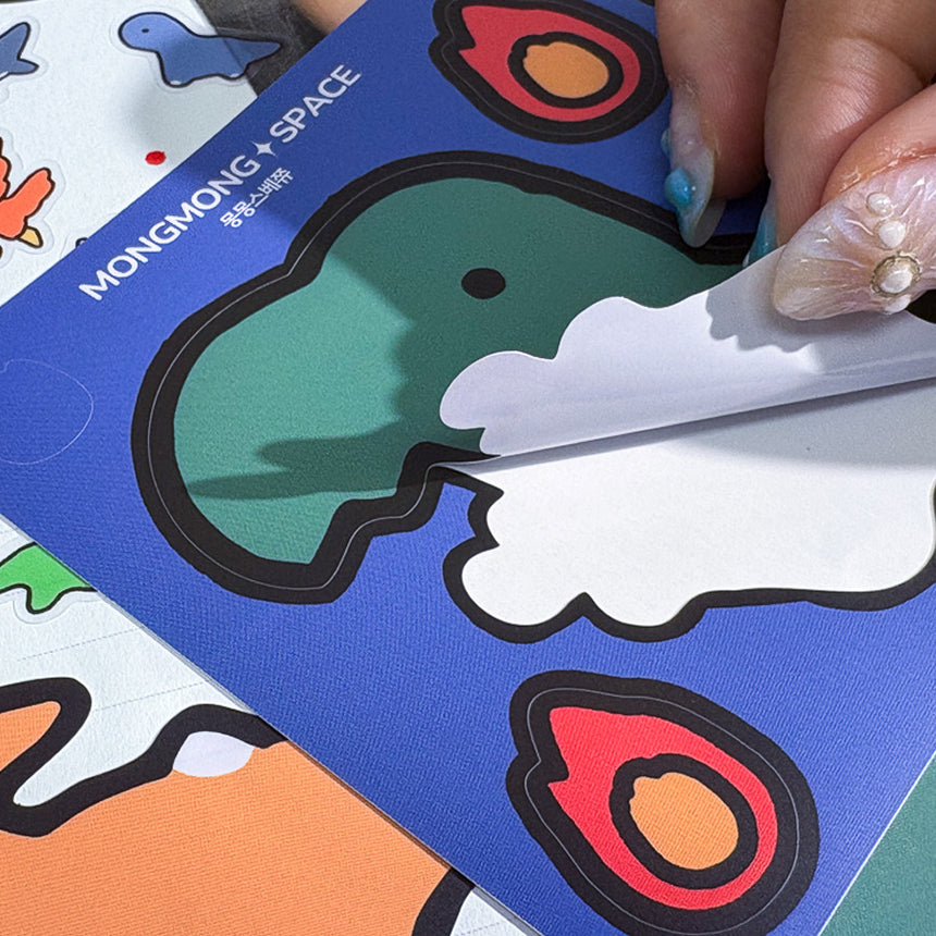 Giant Dino Friends Sticker Pack (Removable, 5 stickers)