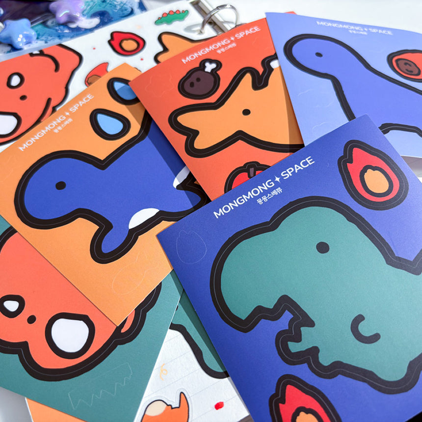 Giant Dino Friends Sticker Pack (Removable, 5 stickers)