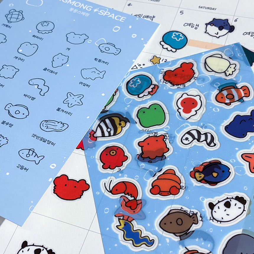 Soft Sea Friends Sticker
