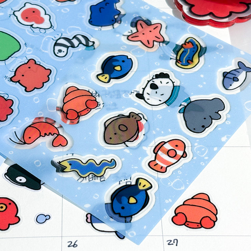 Soft Sea Friends Sticker