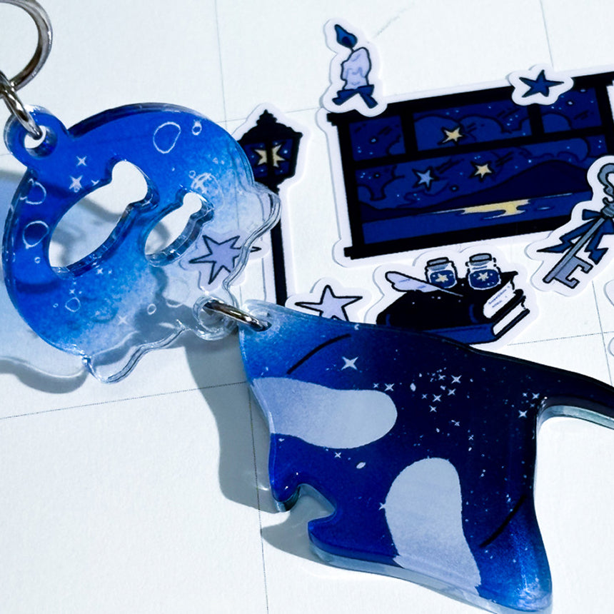 Deep Sea Ray Furin Acrylic Keychain