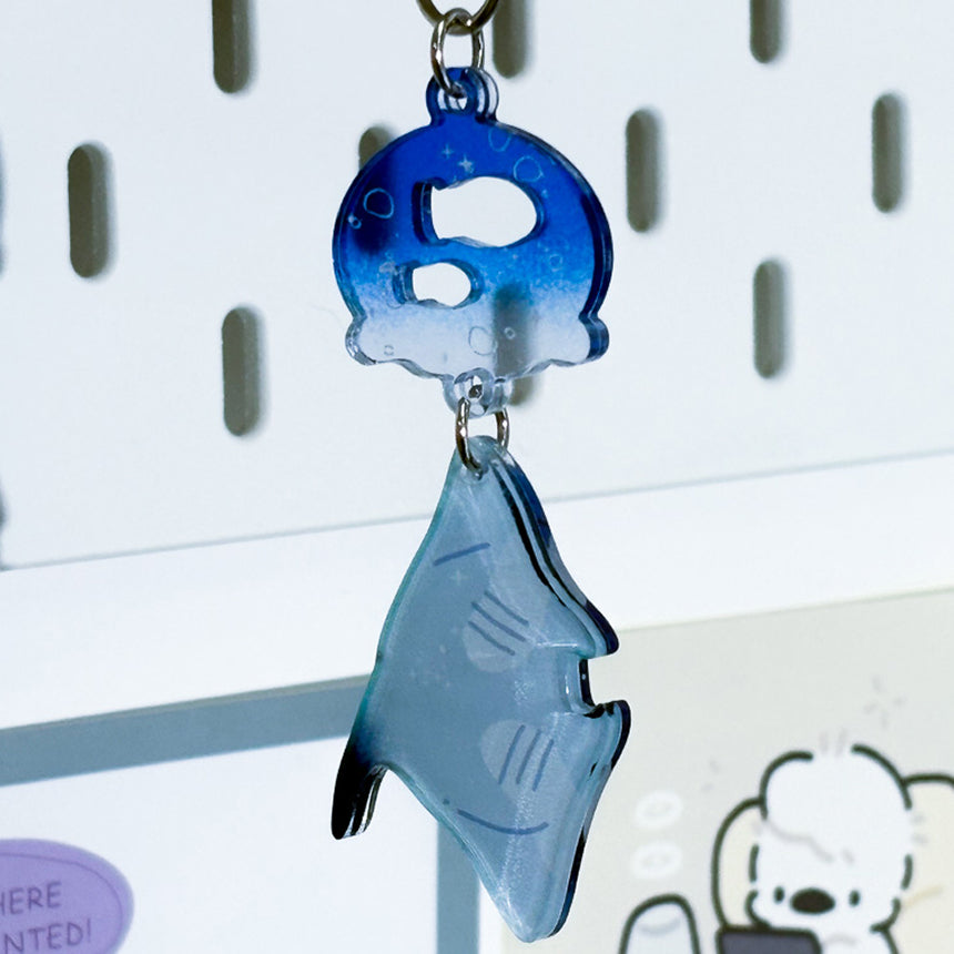 Deep Sea Ray Furin Acrylic Keychain