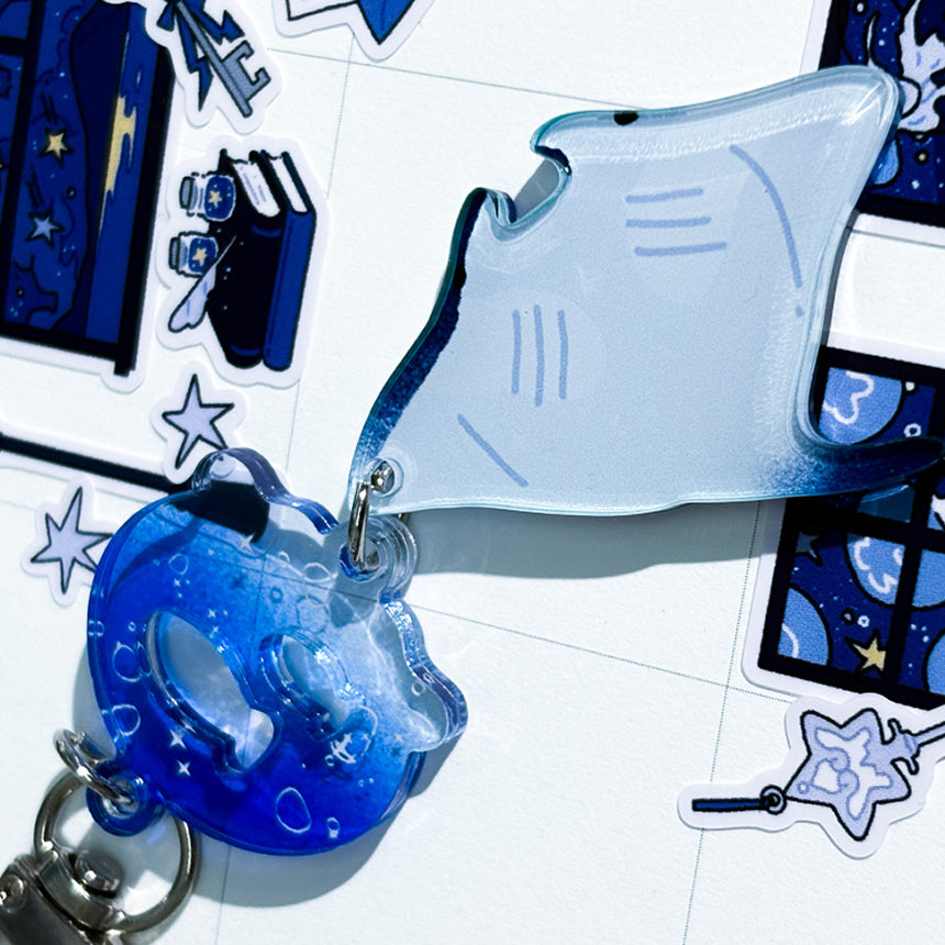 Deep Sea Ray Furin Acrylic Keychain