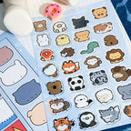 Fluffy Animal Friends Seal Sticker