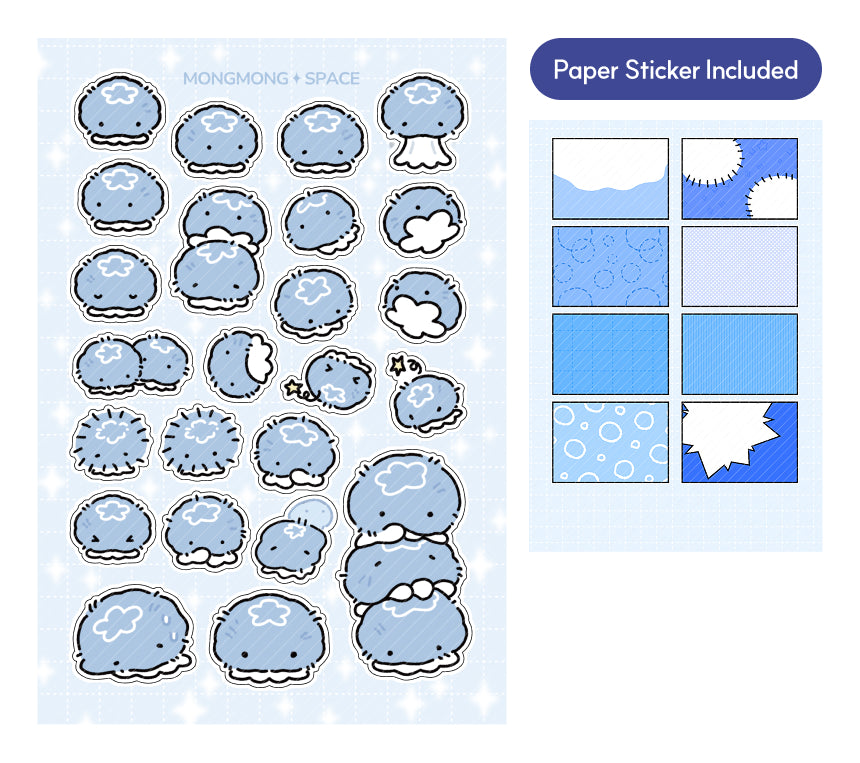 Fluffy Jellypi Seal Sticker