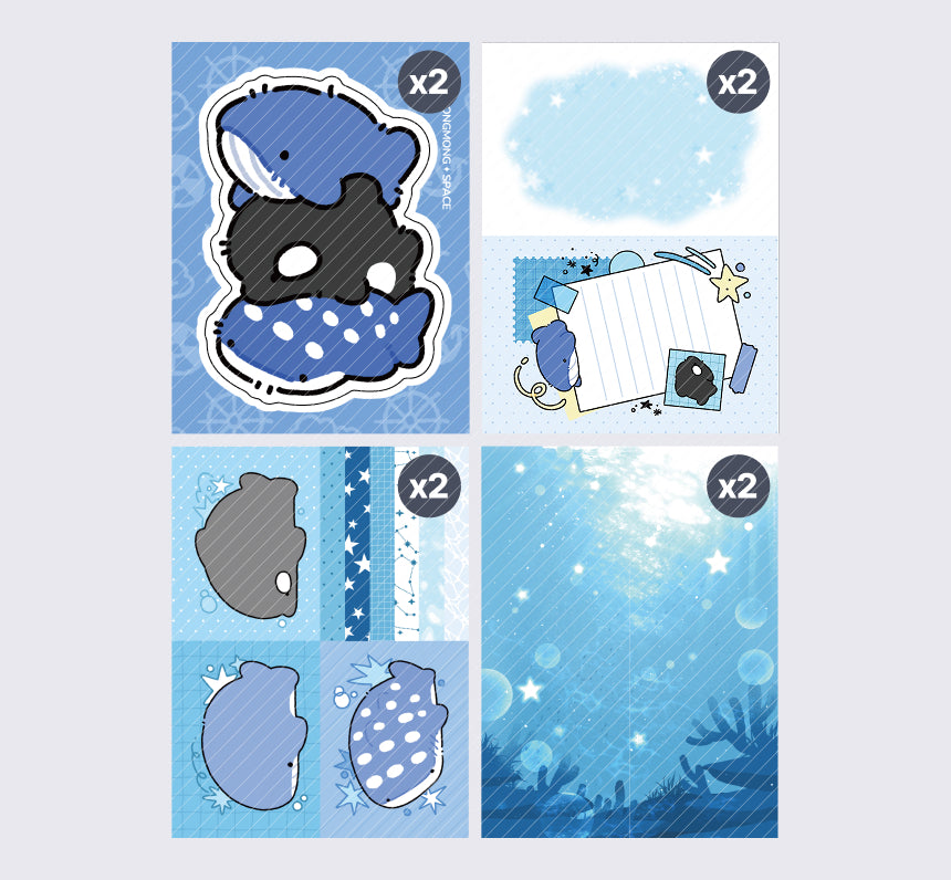 Splash Sea Friends Sticker Pack (8 Sheets)