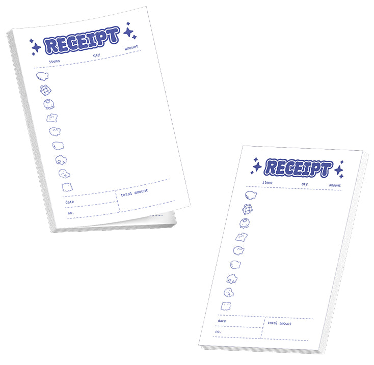 Sea Friends Receipt Sticky Memo Pad (50 Sheets)